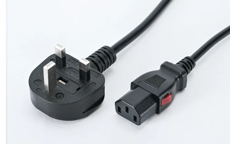 

Адаптер штекер для блокировки шнура питания IEC60320 C13/14 черного цвета, 1 м, 100 шт.