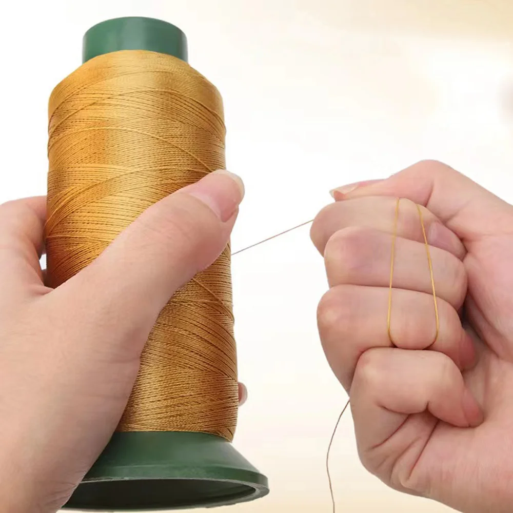 

Heavy Duty Thread 1800 Yards All Purpose High Strength Polyester Sewing Thread For Weaving Hair Drapery Beading Purses Leather