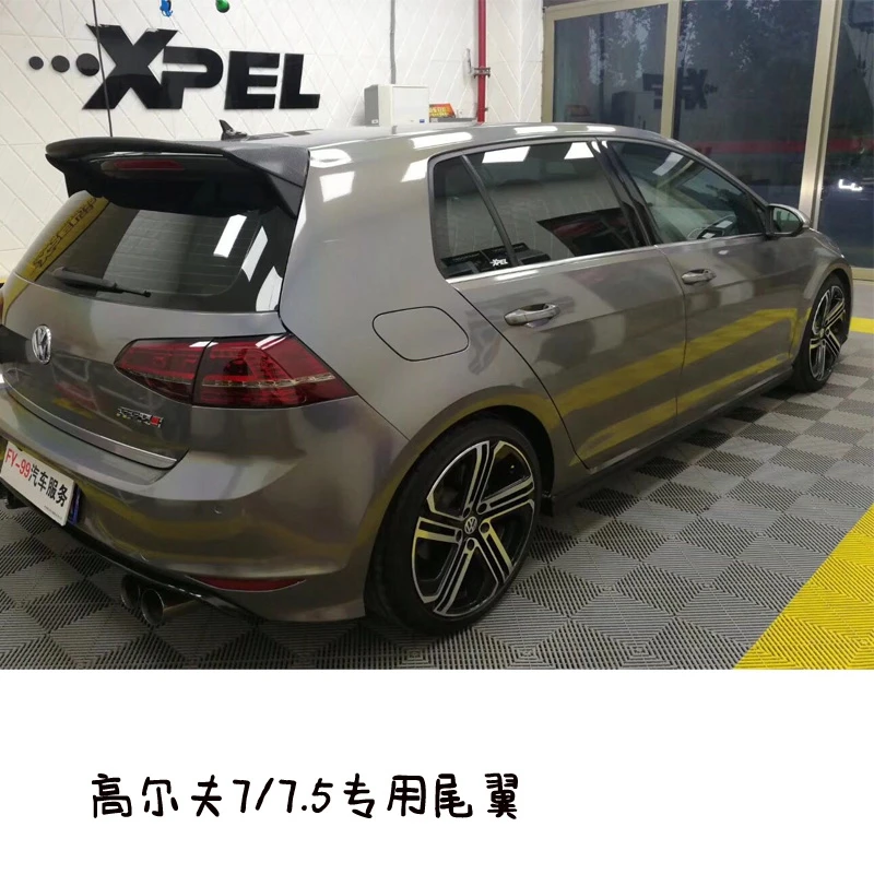 Roof Wing Aspec style for Golf7 MK 7 MK7.5 Car Styling ABS Plastic Mater Rear lip Spoiler Golf 2014-UP