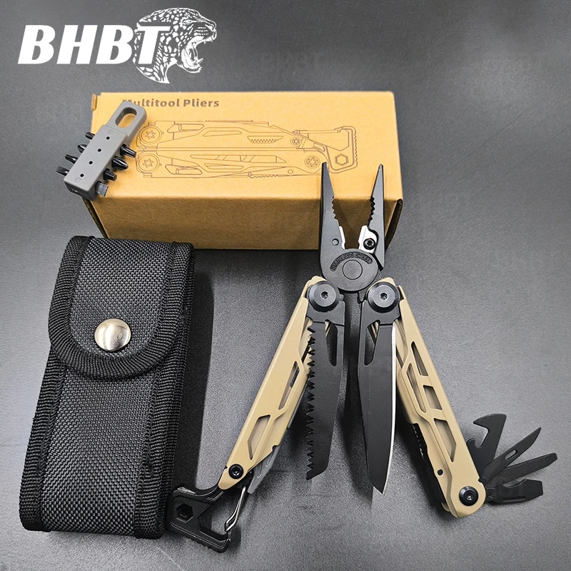BHBT 2024 Nowe narzędzie wielofunkcyjne EDC Składane szczypce Przenośne narzędzia survivalowe na kempingu Sprzęt outdoorowy 7 kolorów