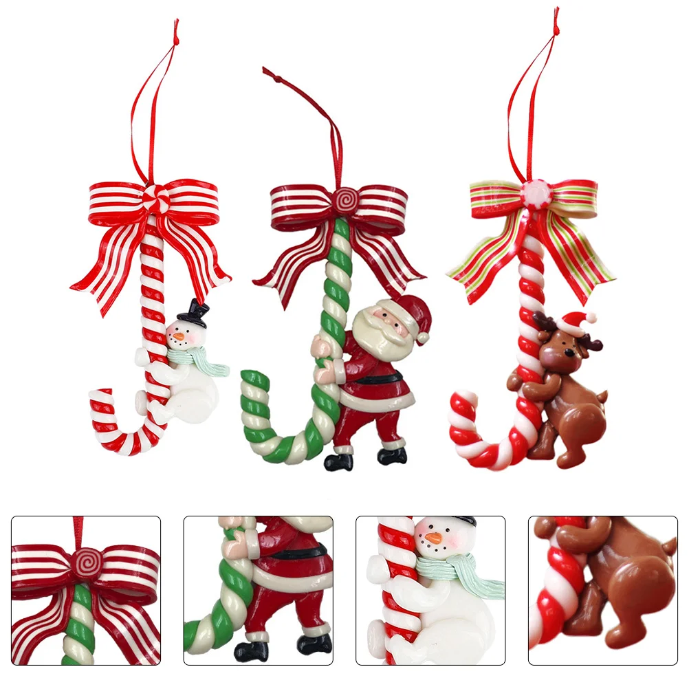 

Candy Christmas Cane Hanging Tree Decoration Canes Ornaments Red White Ornament Xmas Lollipop Decorpendant