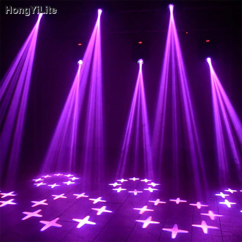 HongYiLite Led Mini Moving Head Light 100W Dmx Lyre Beam Prism Gobo DJ Effect для сценического освещения