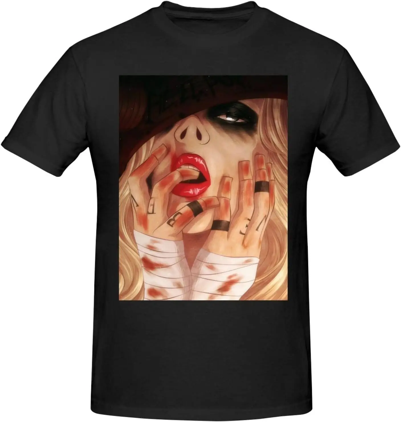 Мужская рубашка Maria Music Brink с круглым вырезом и коротким рукавом модные футболки