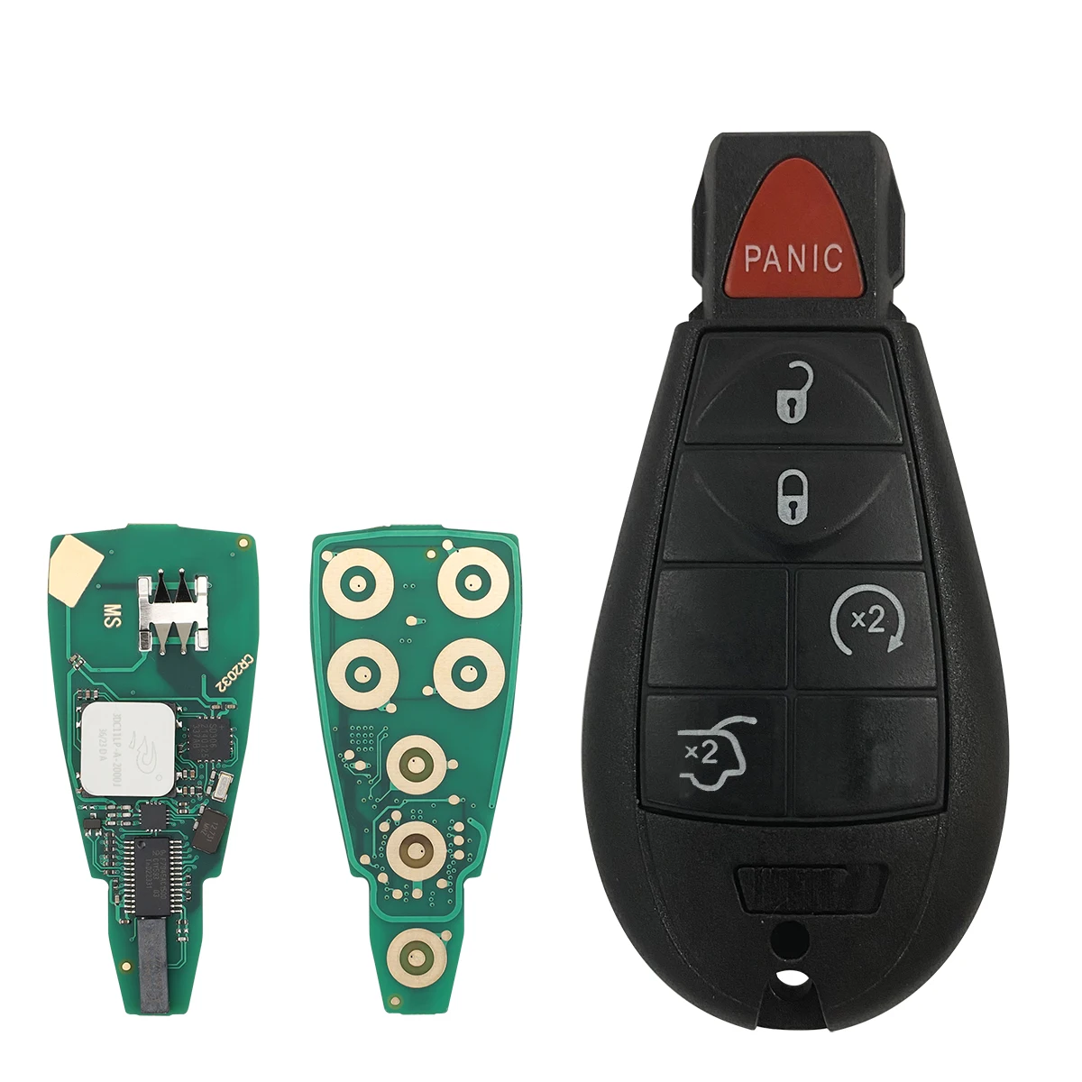 

Автомобильный ключ дистанционного управления Sunshine для Chrysler Town & Country Jeep Dodge M3N5WY783X/IYZ-C01C ID46 чип 433 МГц бесключевая карта