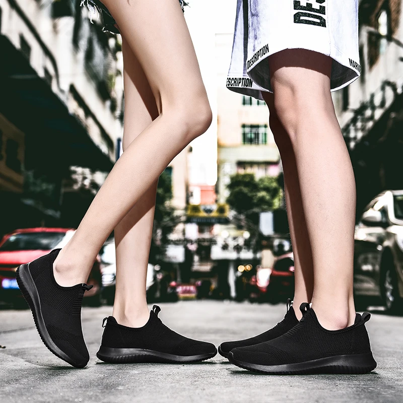 Unisex Sneakers Men Women Gym Shoes Breathable Couple Casual Daily Walking Shoes Plus Size 35-48