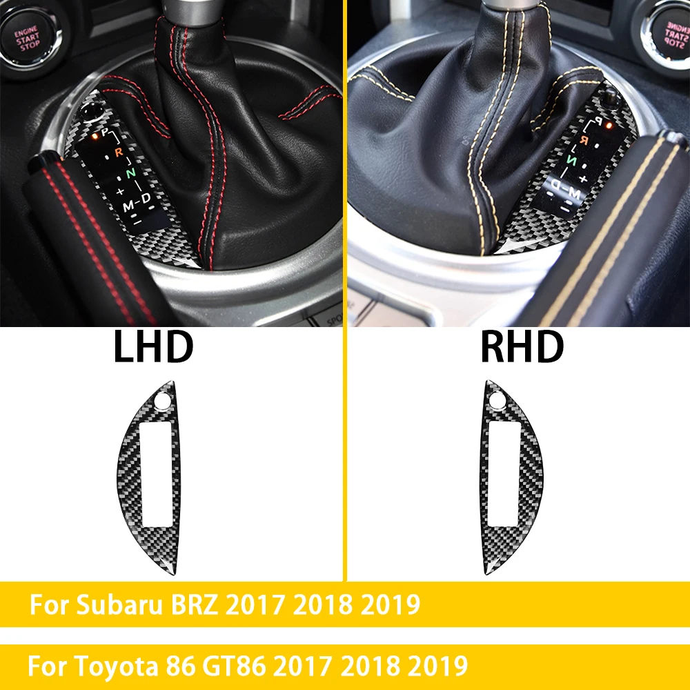 

Автомобильные аксессуары из углеродного волокна для Subaru BRZ, Toyota 86, GT86, 2017, 2018, 2019, держатель стакана переключения передач, стикер для отделки кондиционера