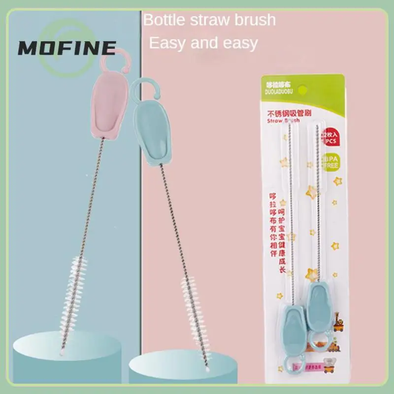 

Pp Modern Minimalist Suction Tube Brush Bold And Long Slender Cleaning Brush Delicate Bristles Easy To Clea Stainless Steel