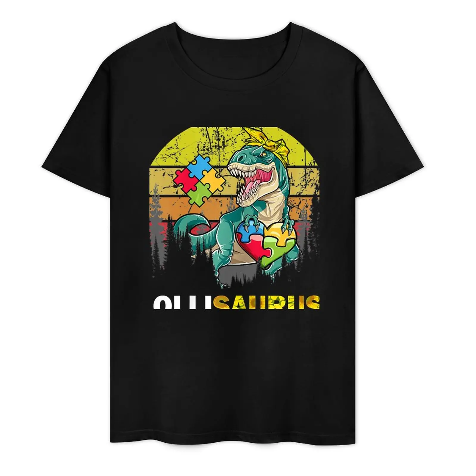 Футболка женская с изображением динозавров подсолнухов аутензавров аниме