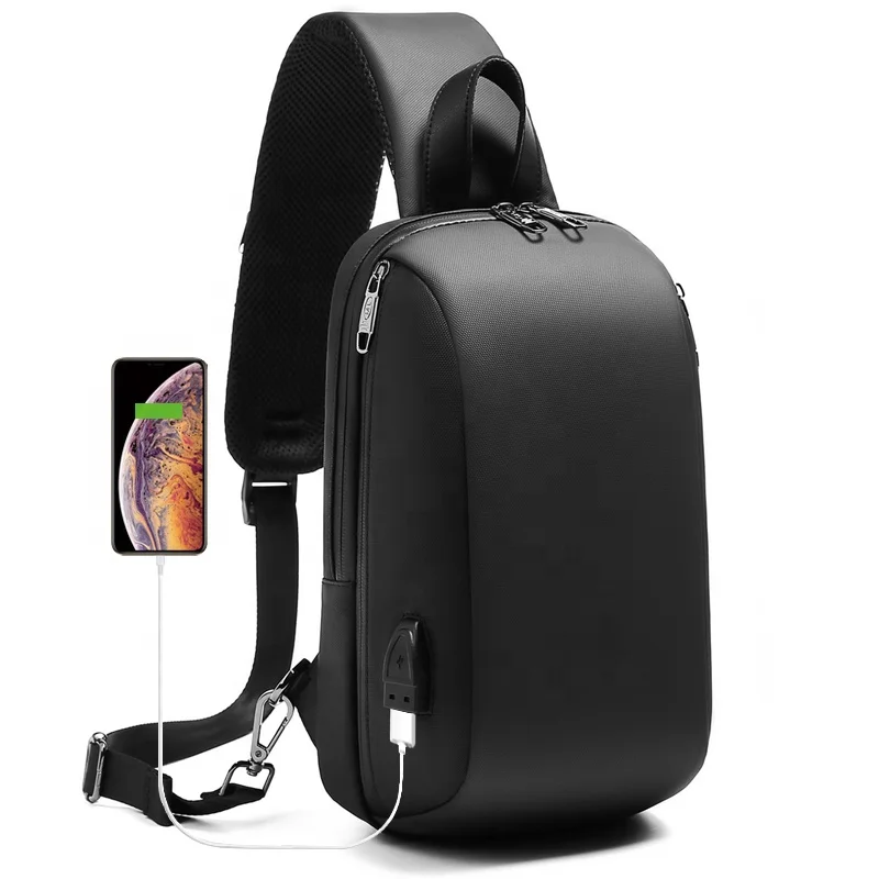 Оптовая продажа модная мужская сумка-слинг с индивидуальным логотипом Роскошная