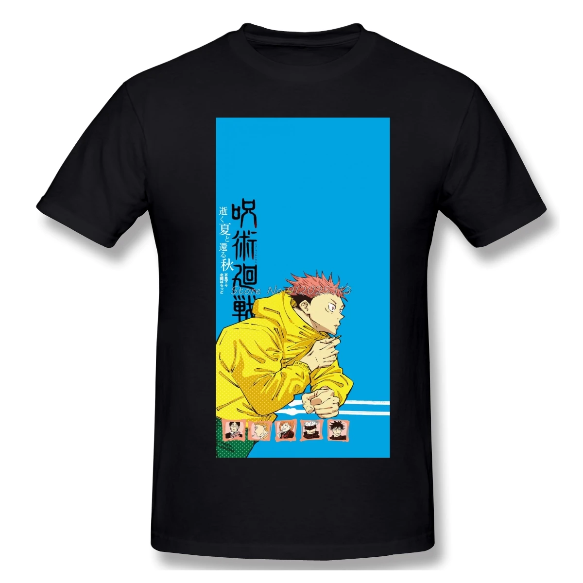 

Characters Anime Clothes Design Jujutsu Kaisen Tshirt Cotton Men T-Shirt Tees Harajuku Streetwear