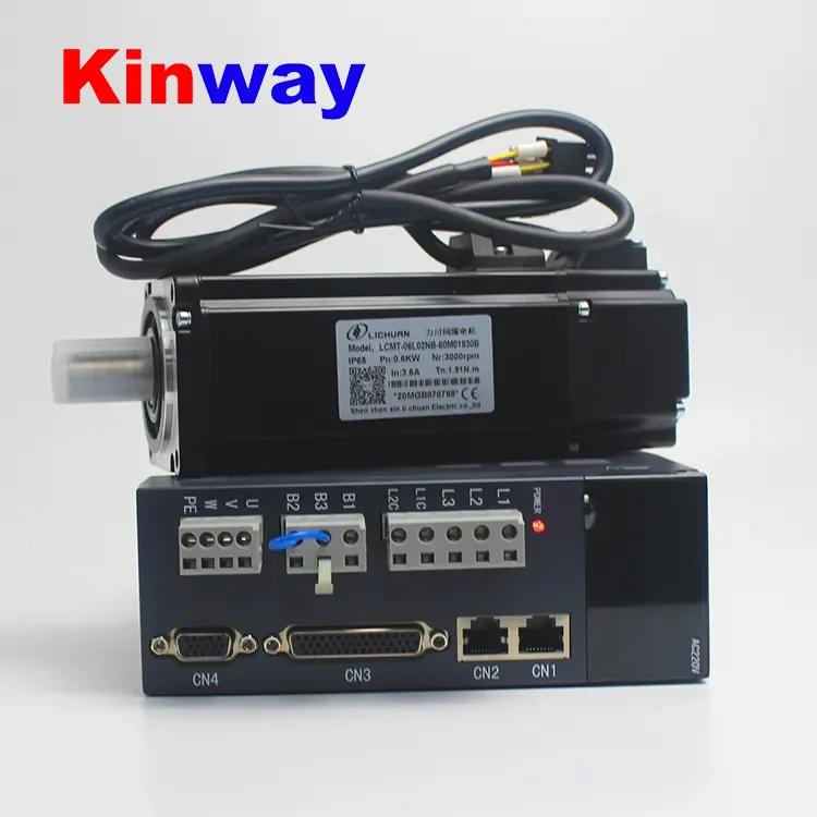 Kinway 80ST-04025 4N.M 1KW AC 220v серво-двигатель в комплекте для фрезерного станка с ЧПУ