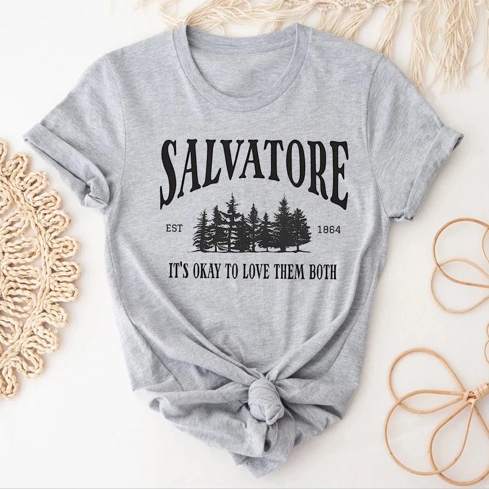 Футболки Дневники вампира для подростков уличная одежда классические дышащие