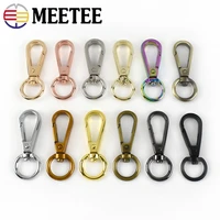 20pcs 13mm meetee metal buckle lobster clasp swivel trigger clips snap hook for bag strap leather craft diy hardware accessories