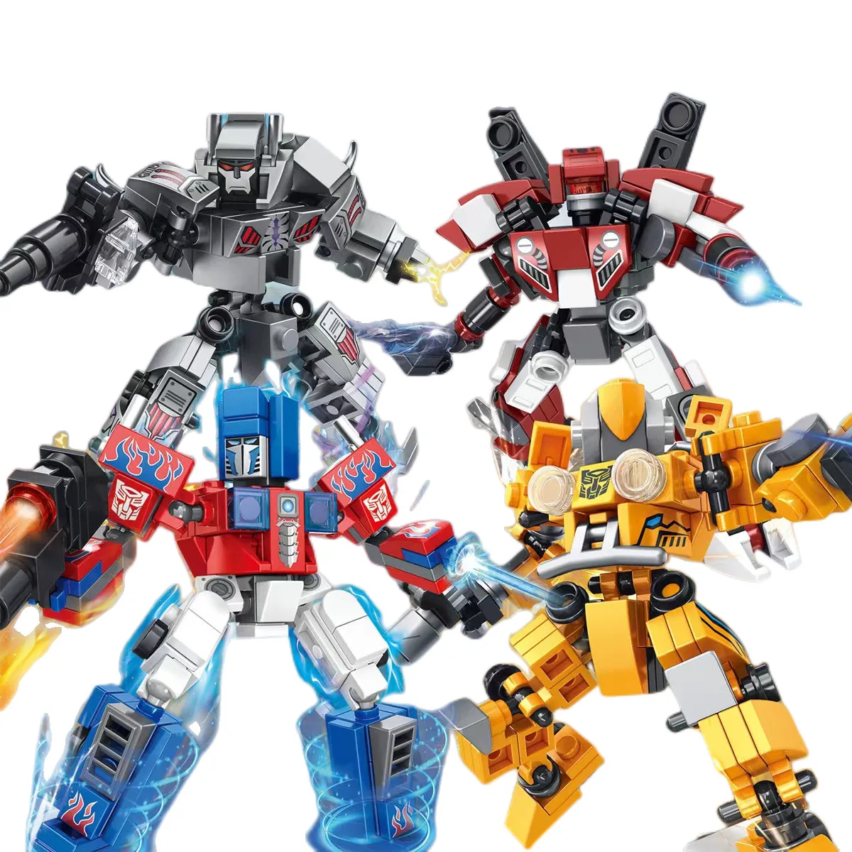 Cartoon Transformation Robot Optimus Mecha Building Block Model Sets Compatible LegoingDIY Bricks Toys for Children  Gifts