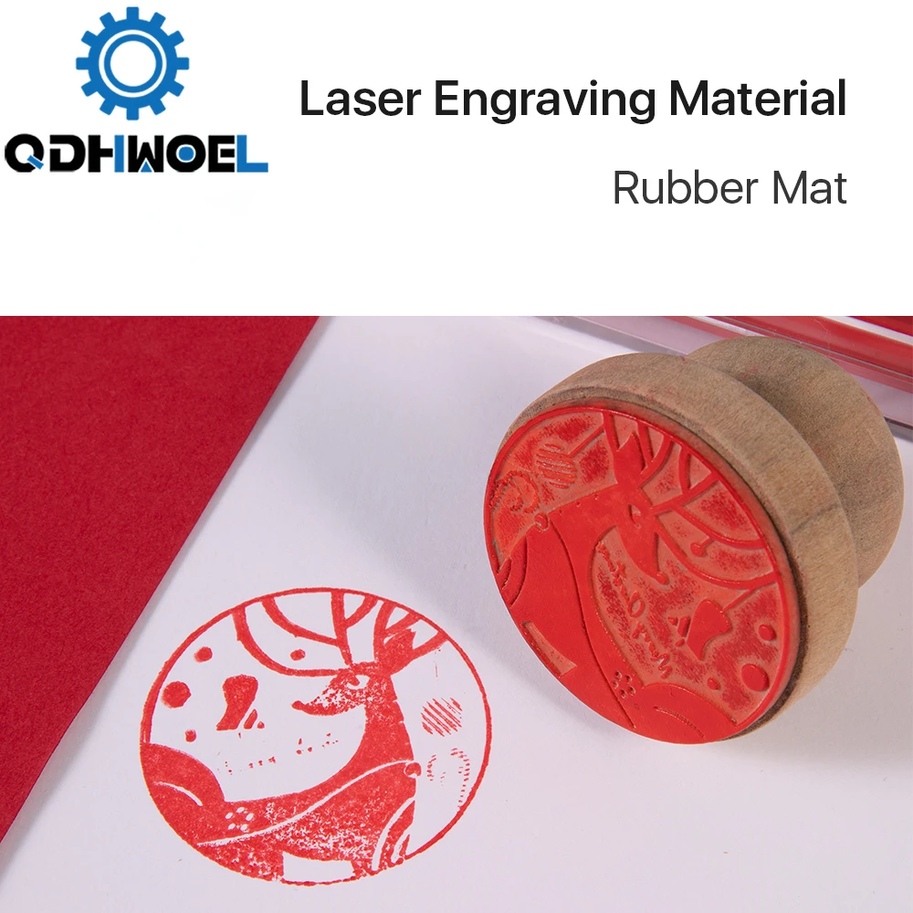 Резиновый коврик QDHWOEL, материал для лазерной гравировки, печать, гравировка, сделай сам, арт-дизайн, материал для лазерной гравировки и маркировочной машины