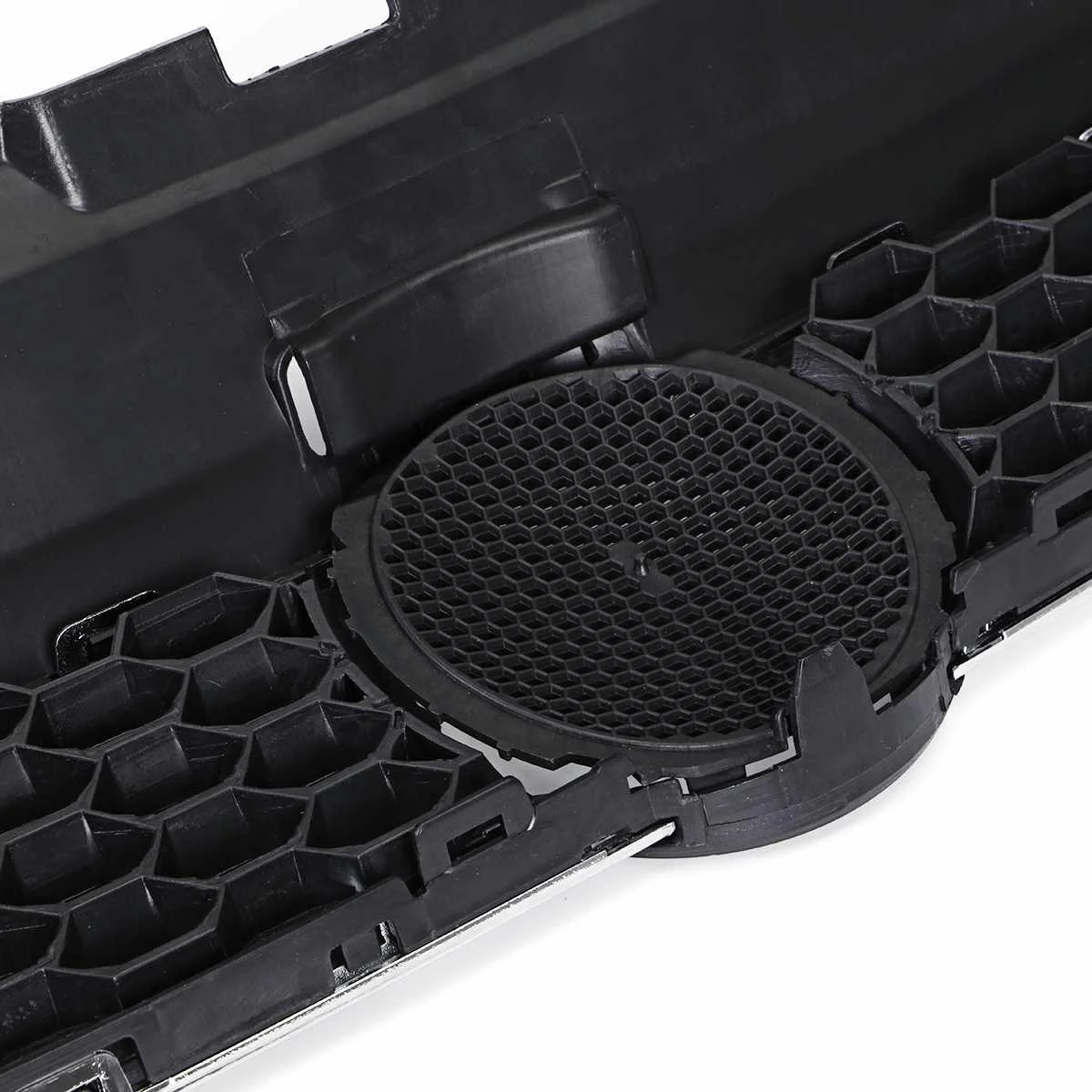 Передний бампер автомобиля решётка решётка в стиле GTI с центральным гексагональным узором для Volkswagen VW Polo 6R 2009-2014 оформление.