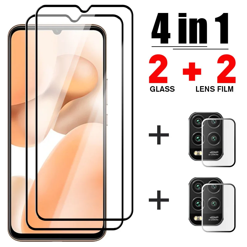 

4in1 Full Cover Screen Protector on Xiaomi Mi 11 Lite 5G 10T 9T Pro Tempered Glass For Xiaomi Mi 10 9 8 A3 A2 Lite 11i Lens Film