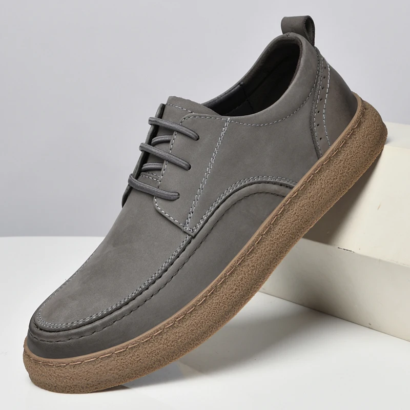 

Mens Oxford Shoes lace up Genuine Leather Soft Man Casual outdoor Cutout Shoes Cowhide Formal men Oxfords shoes for men sneakers