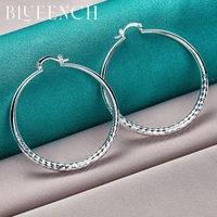blueench 925 sterling silver simple geometric earrings for women party exaggerated fashion jewelry