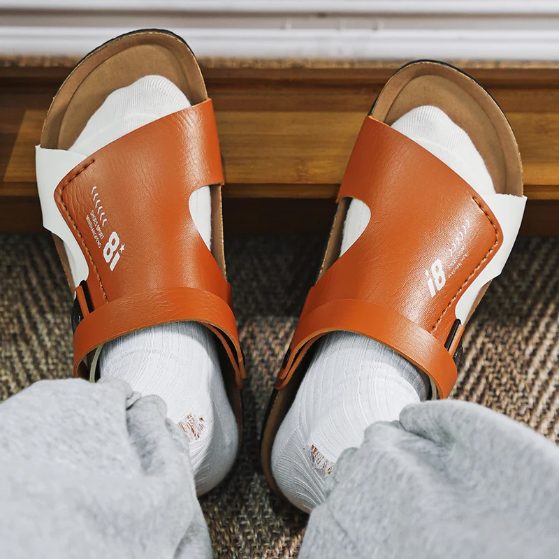 Сандалии и тапочки мужские универсальные стильные дышащие пляжные для отдыха