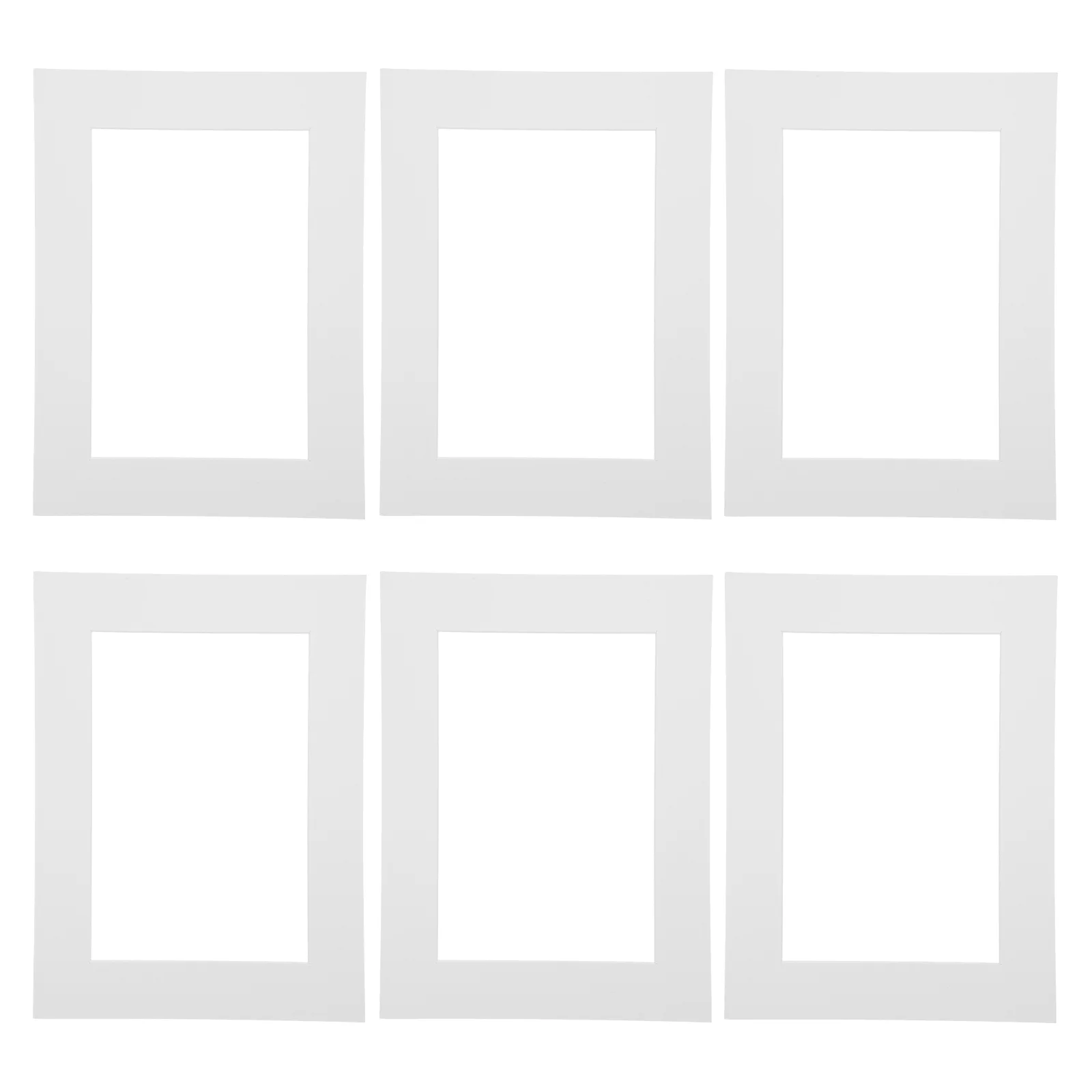 

White Picture Mats Frame Mattes 30pcs Display Square Frame Board for Photos Picture Artwork 20X15cm