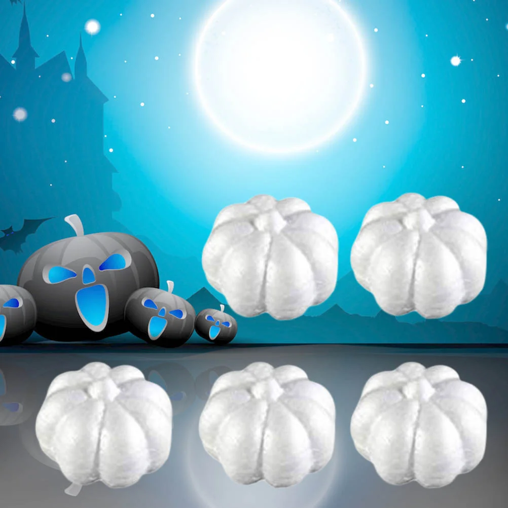 

Pumpkin Pumpkinsdecorfake Decorations Diy Mini Table Unfinished Decoration Realistic White Craft Party Kindergarten Model