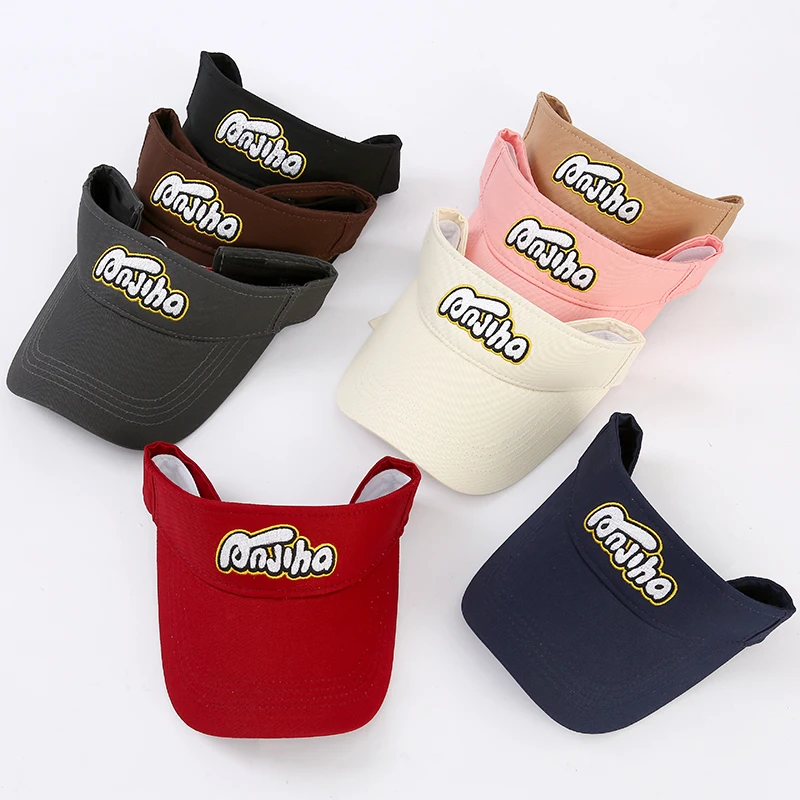 Летние солнцезащитные шапки из хлопка с регулируемым козырьком и защитой от