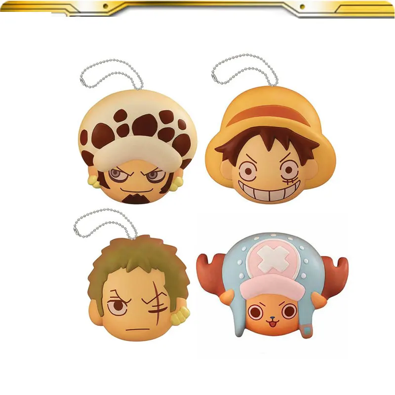 

ONE PIECE Anime Figures Monkey D. Luffy Roronoa Zoro Tony Tony Chopper Trafalgar D. Water Law Fluffy Puffy Action Figure Pendant