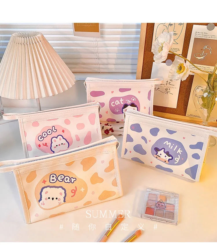 

Cute Large-capacity Pencil Case Kawaii Waterproof Stationery Box Student Storage Bag stationery
