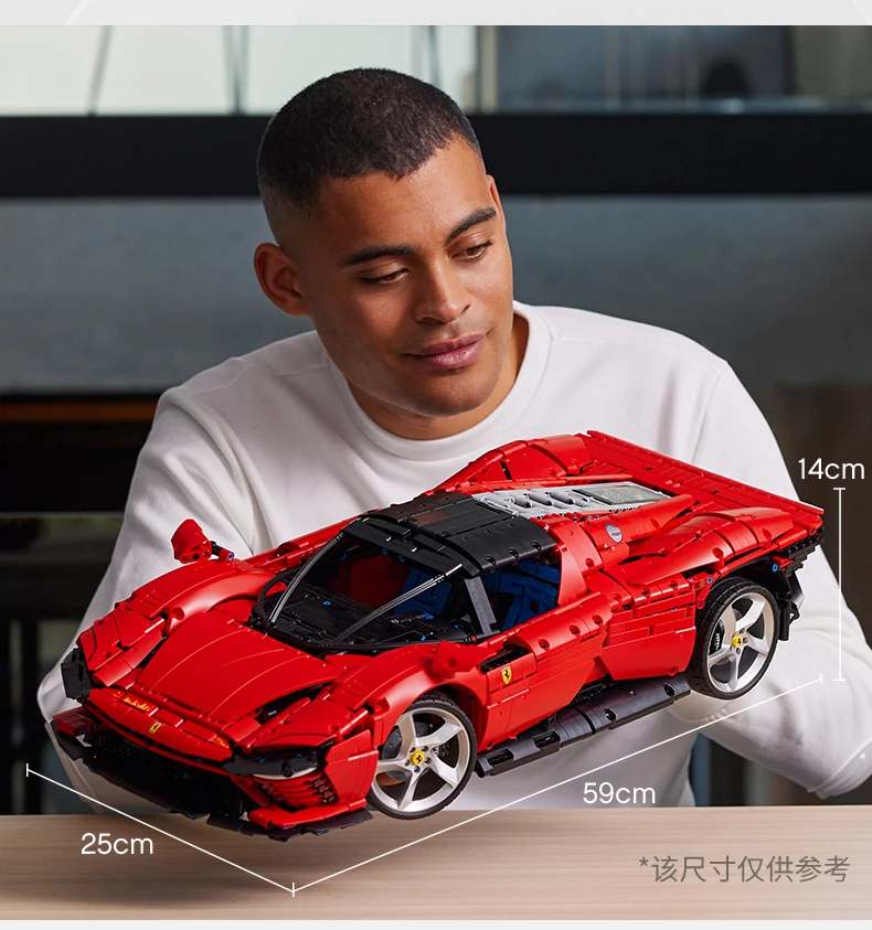 

In Stock Technical Ferraried Daytona SP3 42143 Super racing car Model supercar Building Block Toys For Boys Girls Birthday Gift
