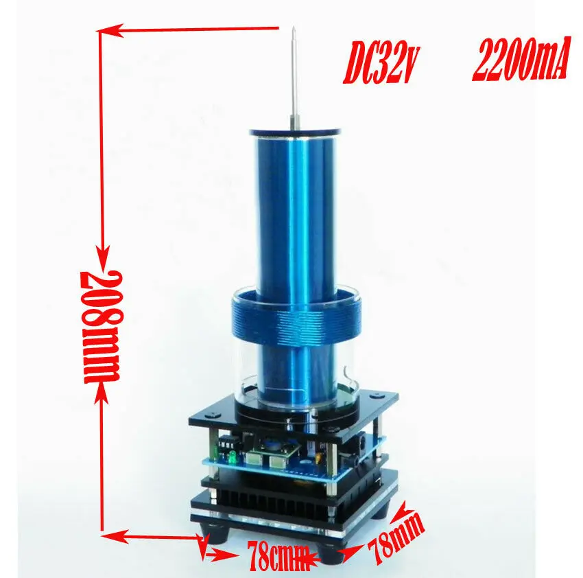 

Большая мини-музыка плазменный динамик с катушкой Тесла-Катушка Tesla + Power