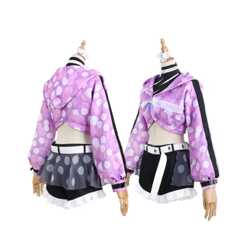 Anime LoveLive! Sunshine!! Saint Snow Kazuno Leah Cosplay Costume Christmas Halloween Women Purple Dress |
