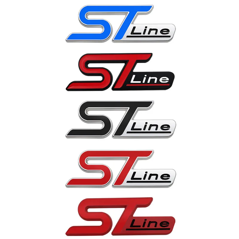 3D металлическая наклейка ST line решетка эмблема кузова багажника автомобиля для
