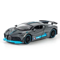 132 alloy bugatti veyron divo super sports car model toy die cast pull back sound light toys vehicle for children kids gift