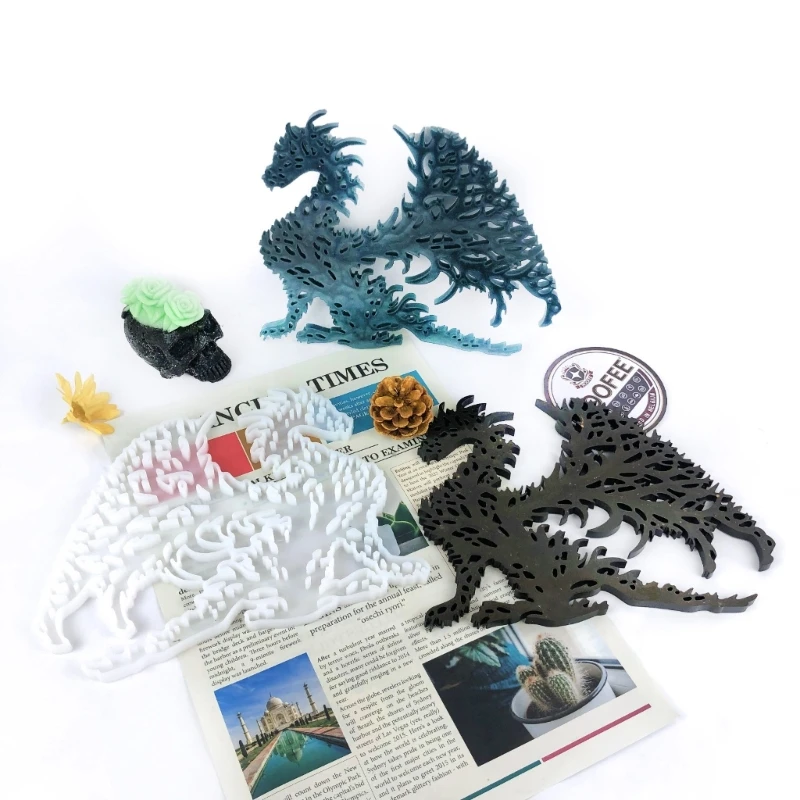 

Дерево птерозавр орнамент силиконовые гипсовые формы для украшения дома ювелирный инструмент