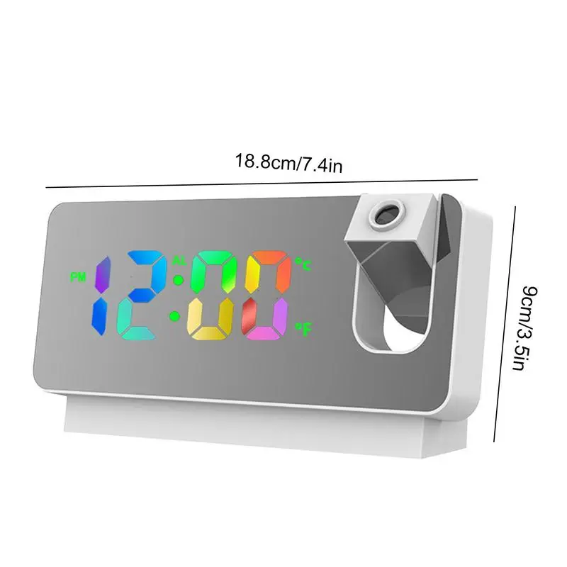 Часы-проектор с USB-зарядкой 180 дюйма