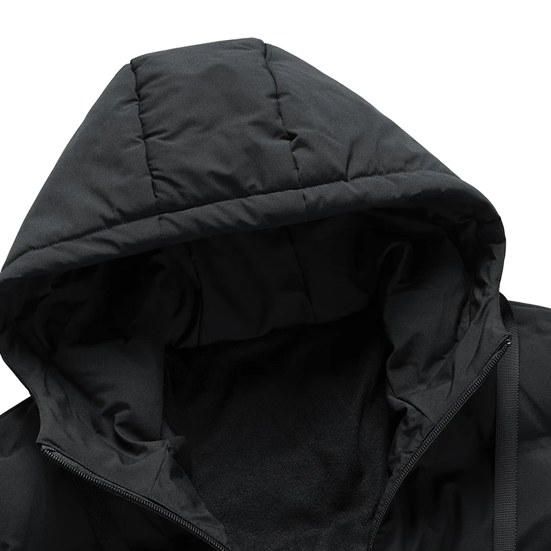 2022 Winter Mens Hooded Jacket Cotton Fleece Parka Coat Men New Fashion Jacket Korean Style Casual Overcoat Clothing Overiszed