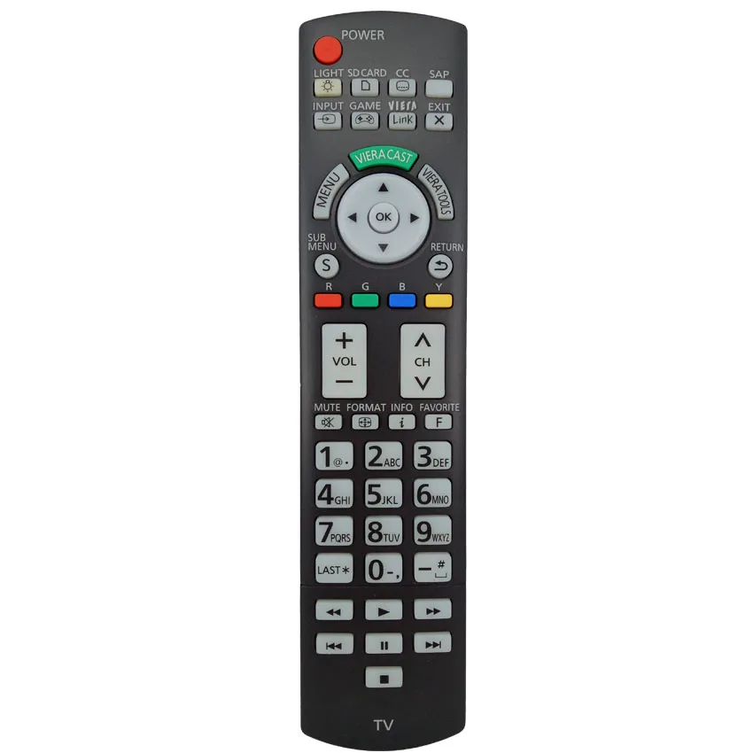 

New N2QAYB000486 Remote Control FIT FOR Panasonic lcd led plasma TV TC-P42G25 TC-P58VT25 TC-P54VT25 TC-P54G25 TC-P54G20