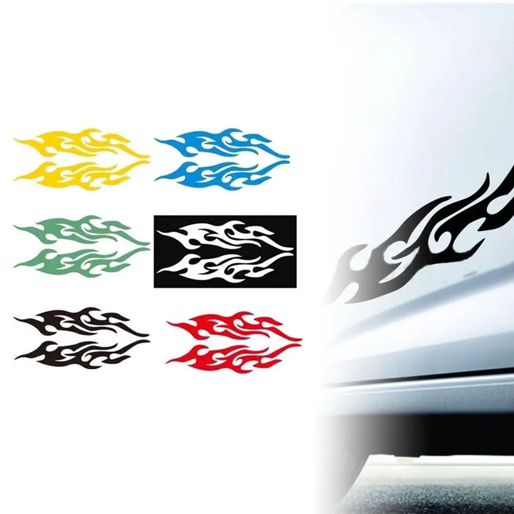 

Motorcycle Car Flame Sticker Kit DIY Flame Vinyl Decal Sticker Waterproof For Car Motorcycle Gas Tank Fende Universal