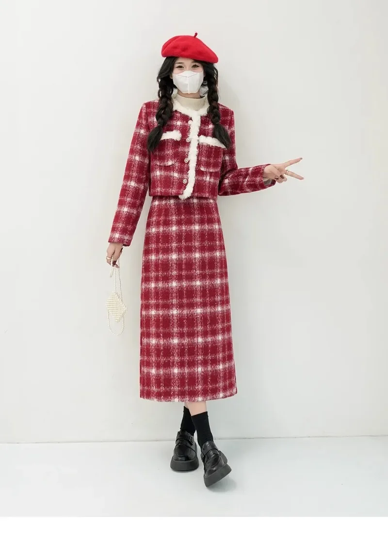 Элегантные комплекты платья MiiiiX во французском стиле женский зимний костюм