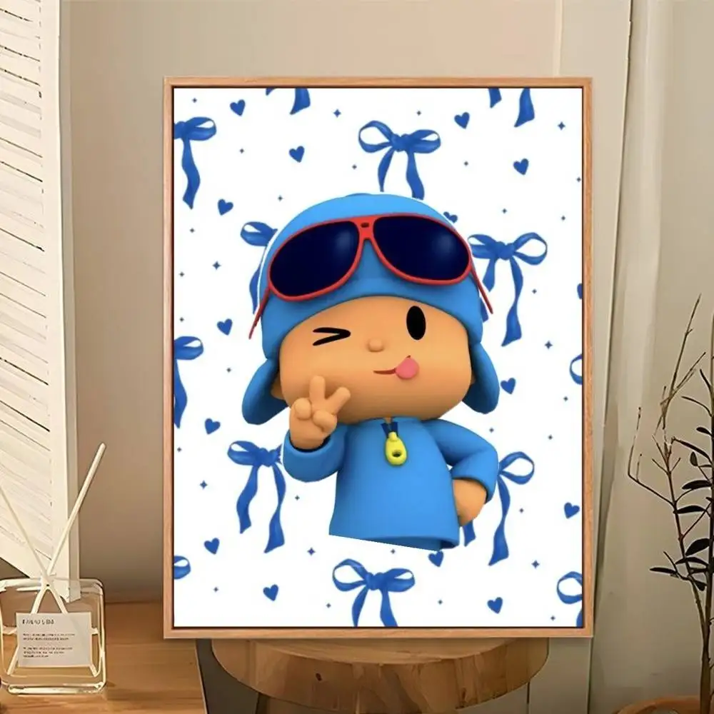 Фото Постер с мультяшным персонажем P-Pocoyo, идеальная космическая наклейка, самоклеящаяся, для офиса, домашнего кинотеатра, настенный декор, оригинальный подарок №5