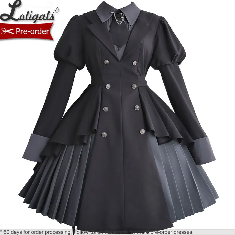 

Pre-order ~ Detective Alice ~ Cool Long Sleeve Lolita Dress by Alice Girl