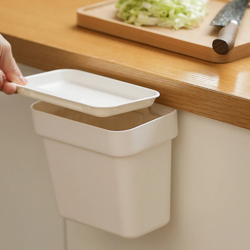 

Wall Mounted Hanging Trash Bin For Kitchens Cabinet Door Toilet Kitchen Trashs Bin Garbage Cans Counter Bins Trash Can Kitchen