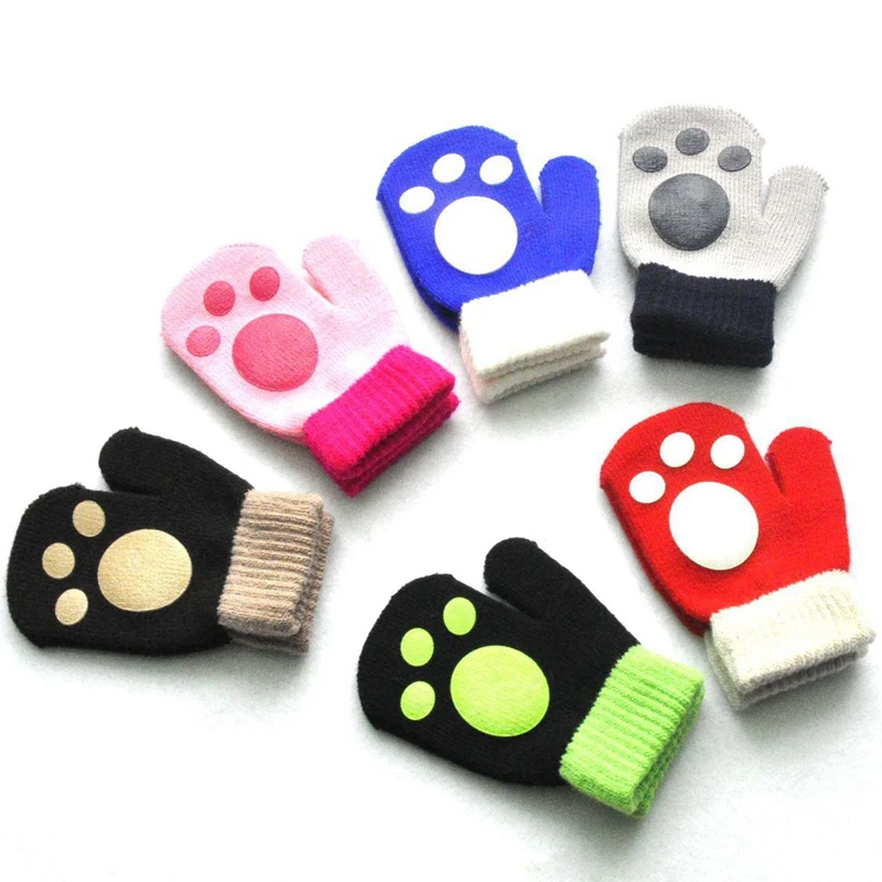 

Warm Children Gloves Winter Baby Boys Girls Warm Gloves Infant Baby Mittens Children Toddler Kids Full Finger Mittens