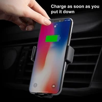 q12 car phone charger holder quick charging steady universal ball air vent wireless qi phone charger navigation stand for samsun
