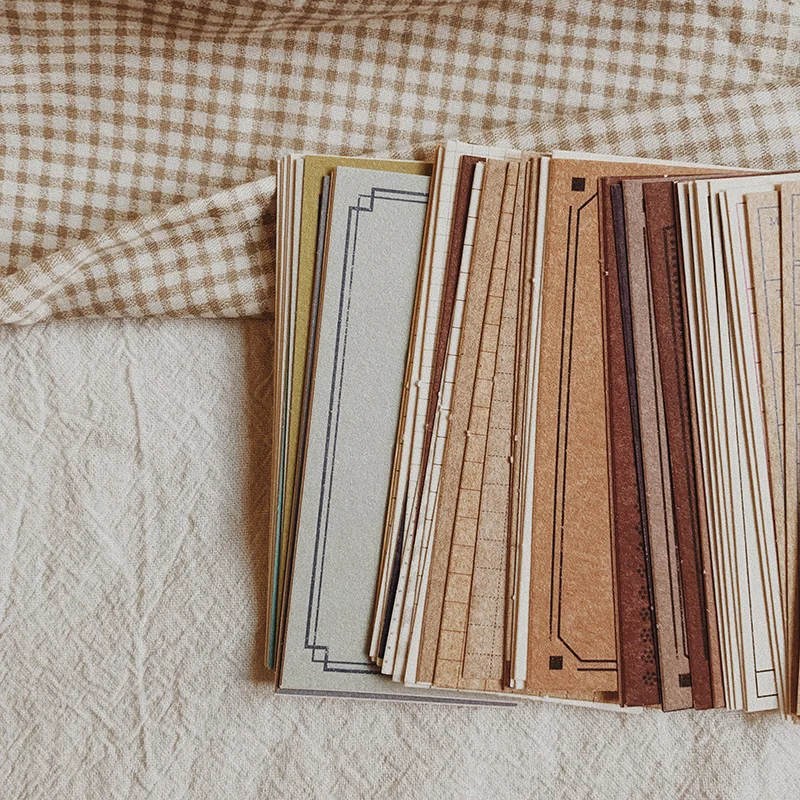 

45PCS Vintage Rough Specialty Paper Label Material DIY Scrapbooking Junk Journal Primer Collage Decorate