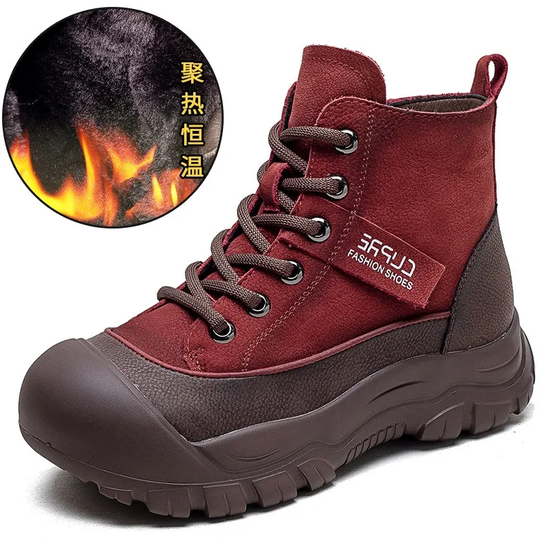 Ботильоны женские на толстом каблуке со шнуровкой и боковой молнией