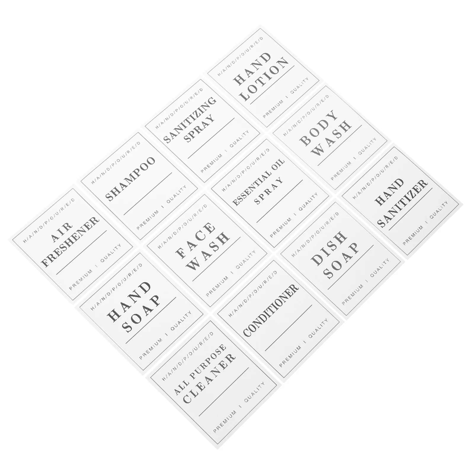 12 шт. жидкость для мытья рук бирки хранения в ванной комнате этикетки детского