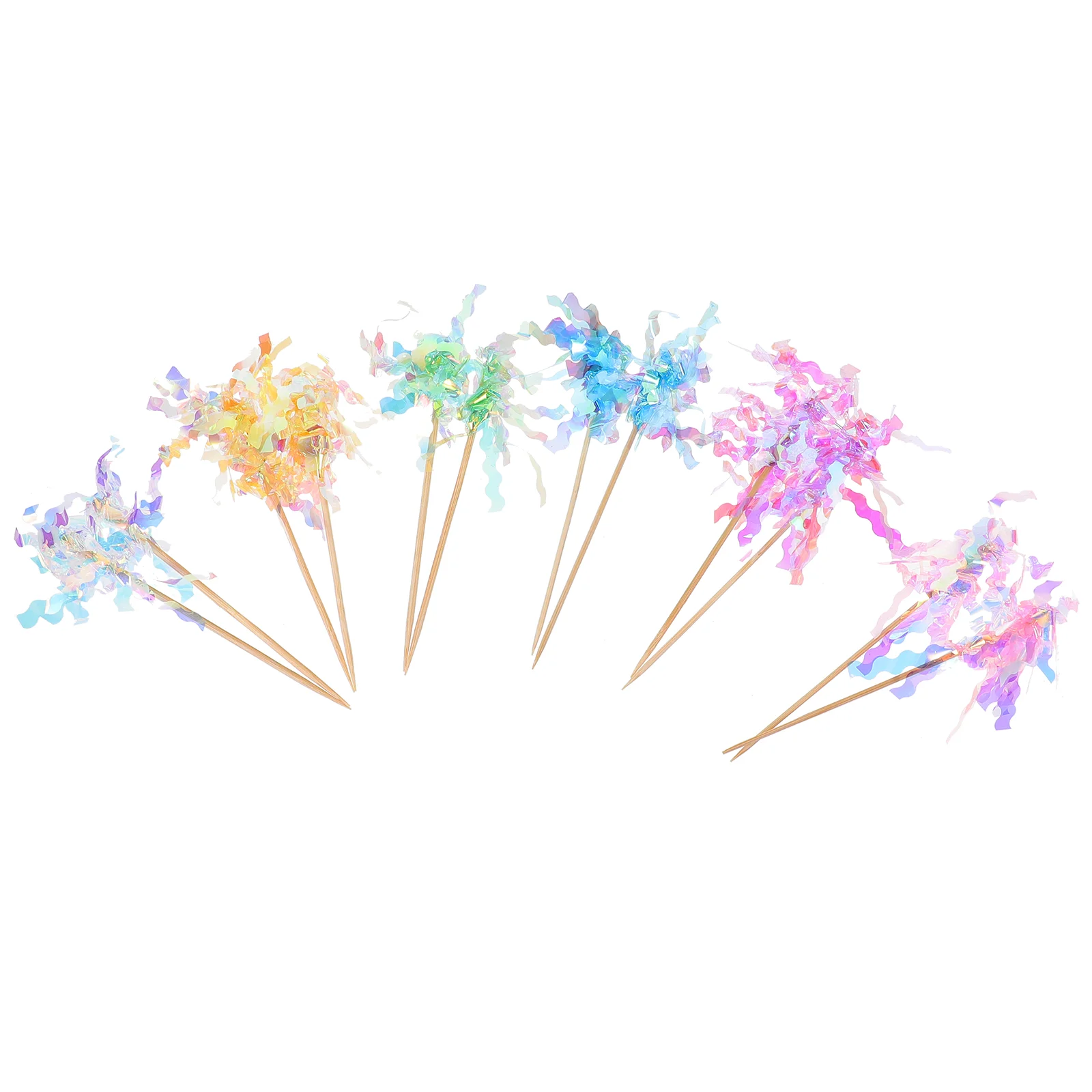 

48pcs Wedding Party Cake Decoration Cake Tassels Inserts Firework Dessert Toppers