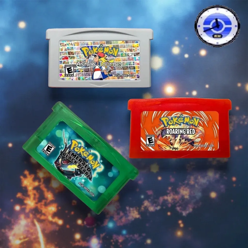 Игровой картридж GBA RTC на английском языке, Pokemon Roaring Red, Black Pearl, Emerald, Ashes Journey, флеш-картридж GBA, модифицированный ROM. (art.: 3920d9caa6c5c) - 3920d9caa6c5c